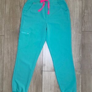 FIGS Zamora Jogger Scrub Pants XS Surgical Green